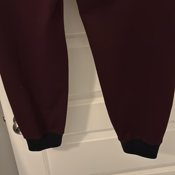 Ralph Lauren burgundy & black pull on track pants SZ L w/pockets active NWOT - Picture 13 of 16